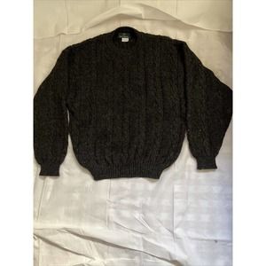 VINTAGE Jack Henry Alpaca Cable Knit Sweater Blue Men's Medium Pullover